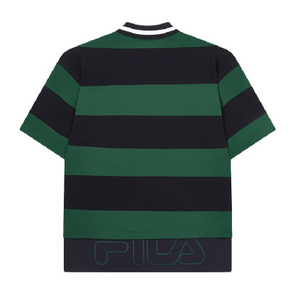 FILA CORE Men's WHITE LINE ORIGINALE Short Sleeve Polo Shirt in Green