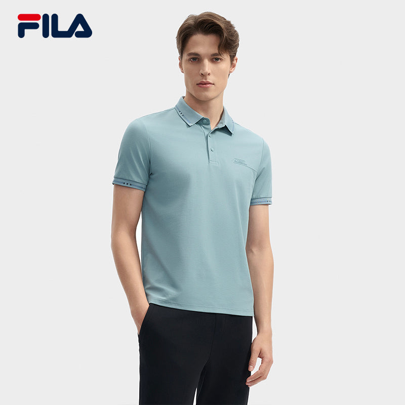 FILA CORE LIFESTYLE WHITE ORTISEI Men Polo T-shirt