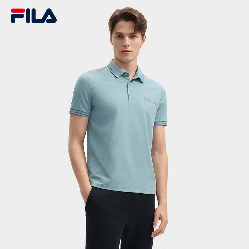 FILA CORE LIFESTYLE WHITE ORTISEI Men Polo T-shirt