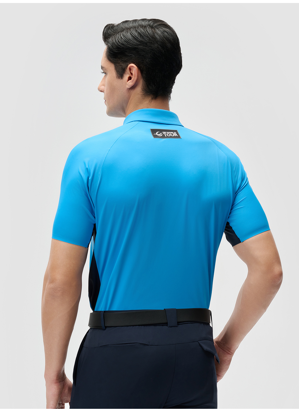 FILA CORE ATHLETICS GOLF (DP WORLD TOUR) Men Short Sleeve Polo (Blue)