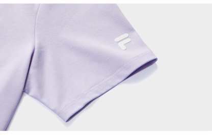FILA FUSION INLINE URBAN TECH Women Short Sleeve T-shirt (White / Violet)