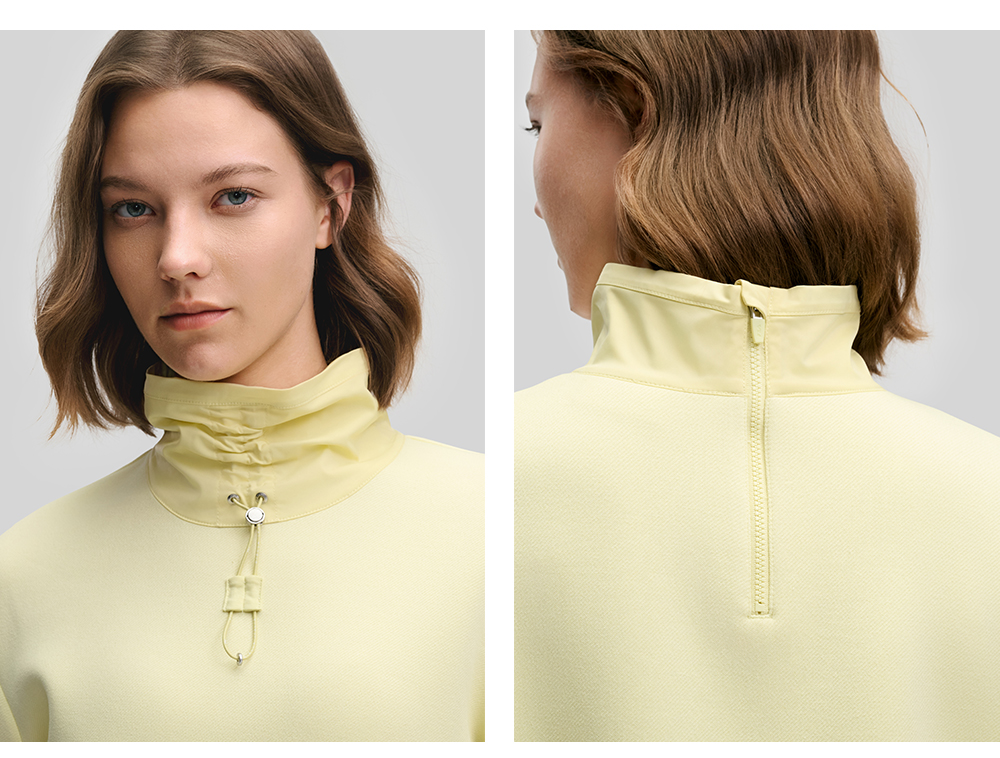 FILA CORE LIFESTYLE EMERALD ELEGANT HEART Women Pullover Sweater (Yellow / White))