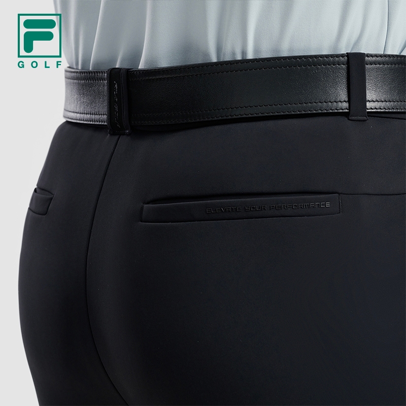 FILA CORE GOLF Men LYCRA Uv resistant  Knit Pants in Black
