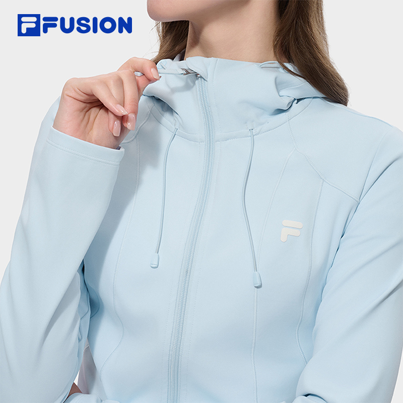 FILA FUSION INLINE Women Knitted Hooded Jacket