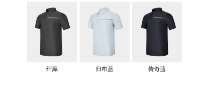 FILA CORE ATHLETICS GOLF SLOPS TO FIELD Men Polo T-shirt (Black / Light Blue / Navy)
