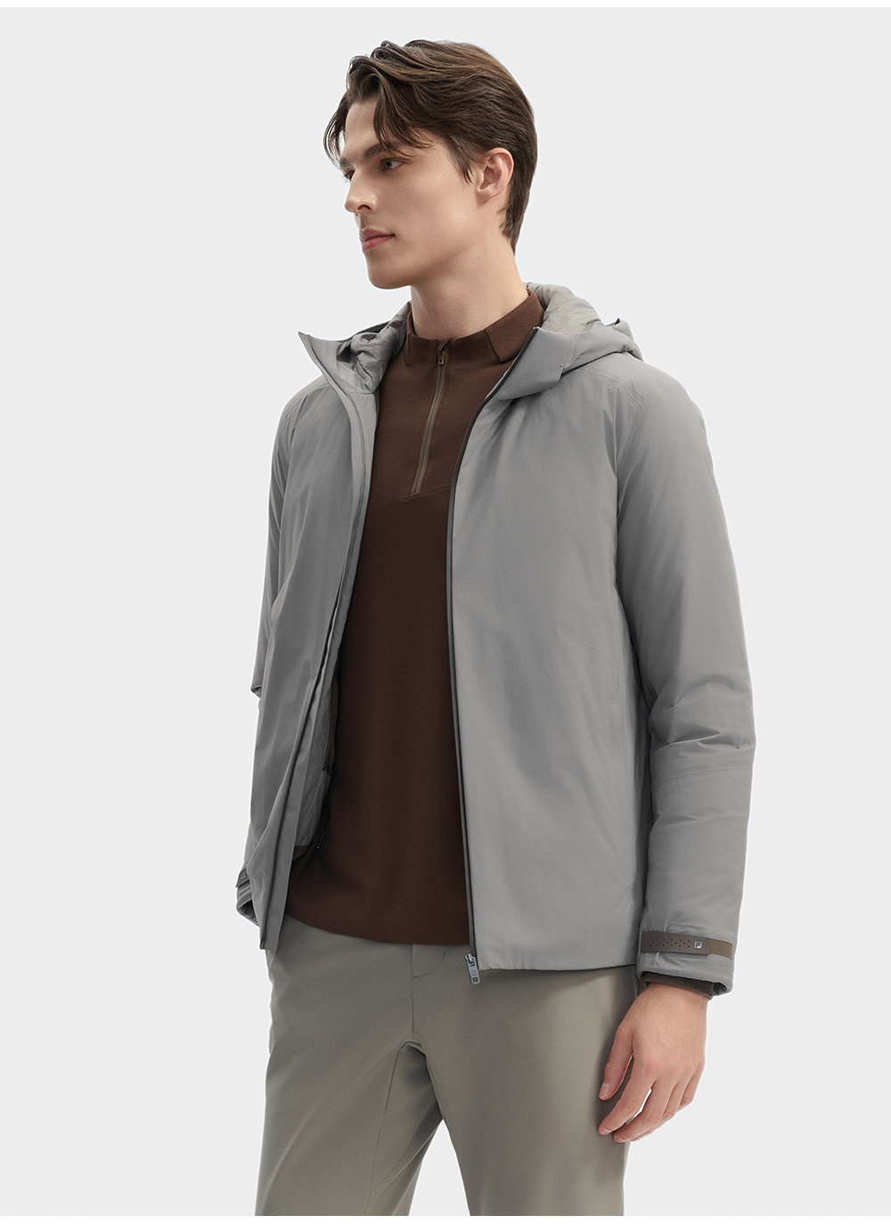 FILA CORE LIFESTYLE BLUE CHEVAL BLANC COURCHEVEL Men Down Jacket (Grey)