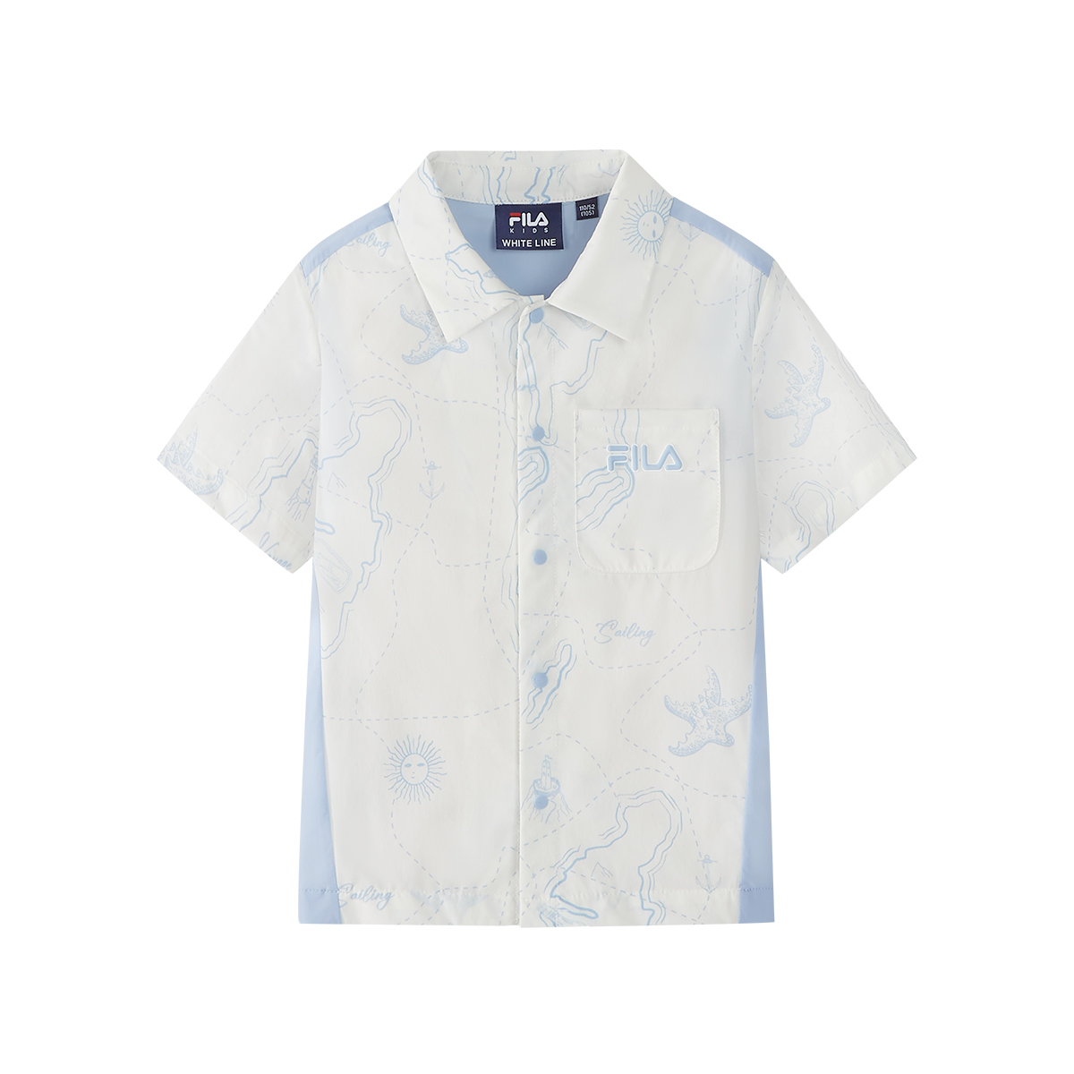 FILA KIDS WHITE LINE Boys Short Sleeves Shirt