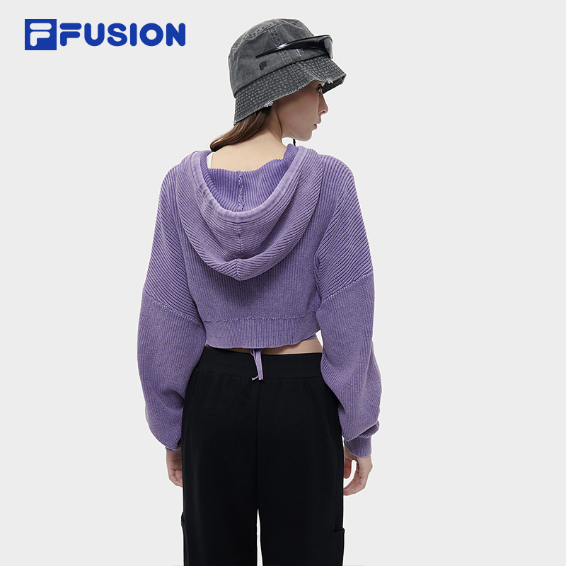 FILA FUSION INLINE WORKWEAR Women's Knit Sweater in Purple
