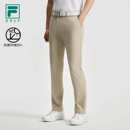 FILA CORE ATHLETICS GOLF STATELY FLORAL Men Woven Pants (Light Khaki)