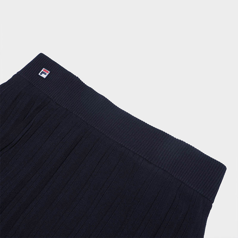 FILA CORE Women's TENNIS WHITE MATCH Skirt in Navy