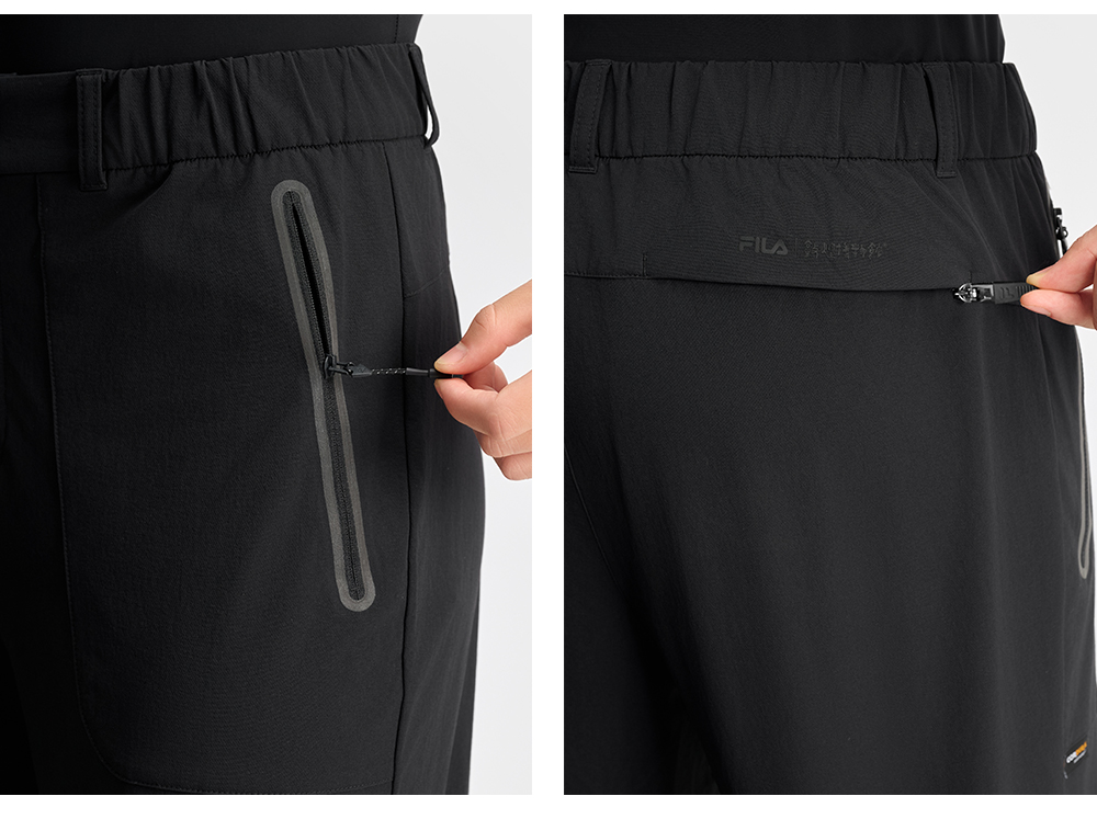 FILA CORE ATHLETICS EXPLORE X DUNHUANG MUSEUM Men Woven Pants (Black)