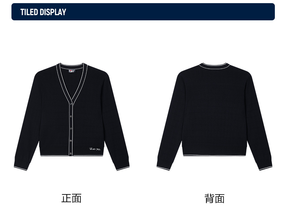 FILA CORE LIFESTYLE WHITE SPORTY & LUXURIOUS Women Jacket (Navy)