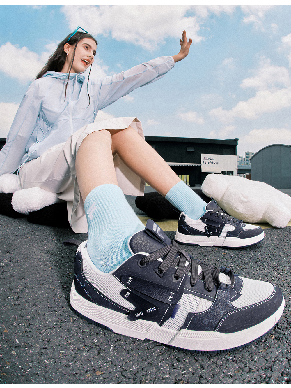 FILA FUSION FUSION GEOMETRY Women Skate Shoes (White / Pink)