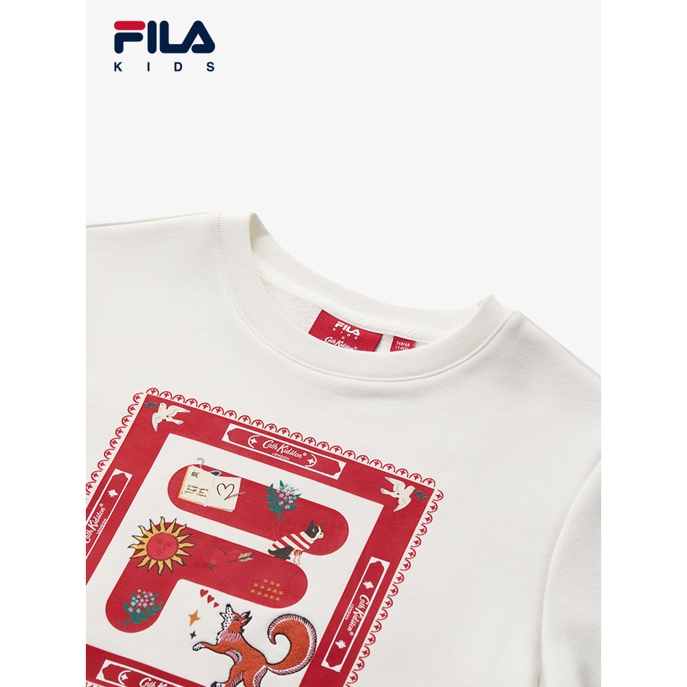 (130 - 160cm) [CNY Collection] FILA KIDS x CATH KIDSTON Boy's Sweater in White