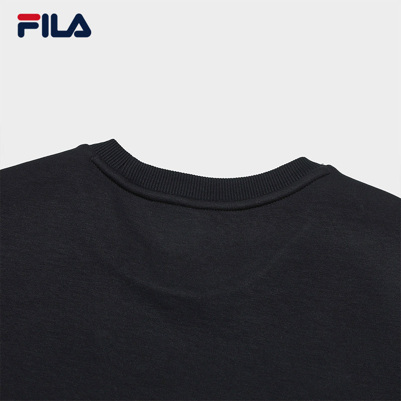 FILA CORE EAST HAMPTON WHITE LINE BLUE Men's Pullover Sweater in Black