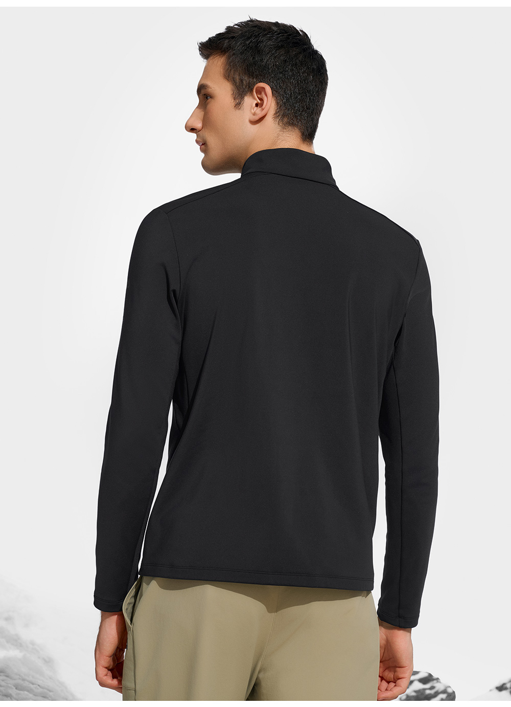 FILA CORE ATHLETICS EXPLORE X BBC EARTH PATHWAYS OF WONDER Men Long Sleeve Top (Beige / Black / Olive Green)