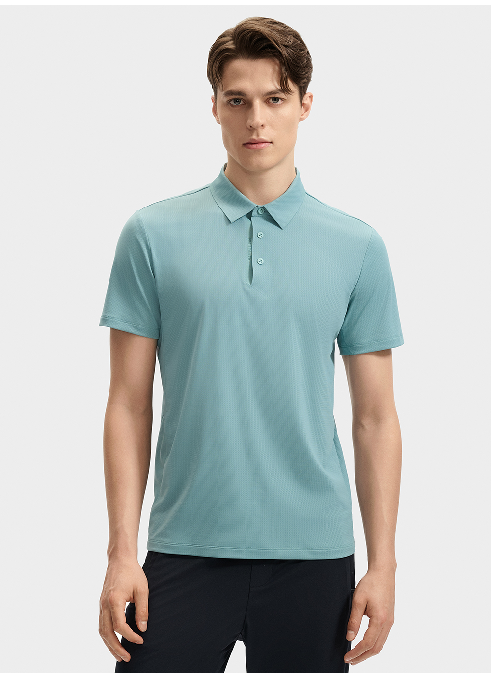 FILA CORE LIFESTYLE BLUE Men Short Sleeve Polo (Black / Blue)