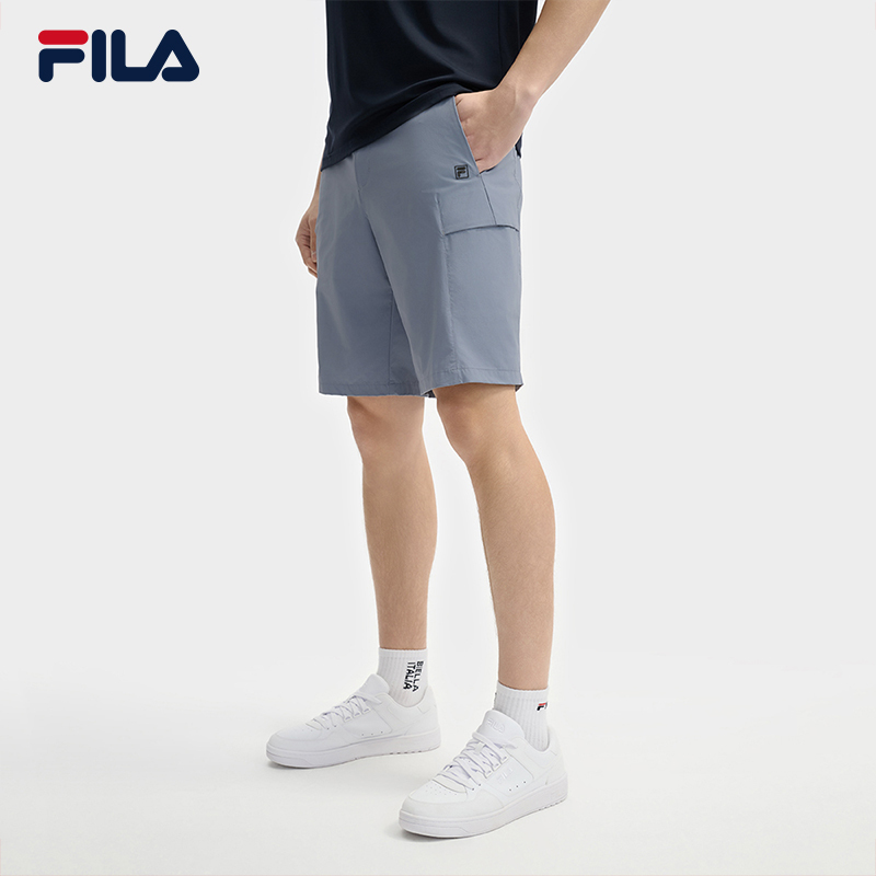 FILA CORE LIFESTYLE WHITE EVERYDAY ELEGANCE Men Woven Pants (Blue)
