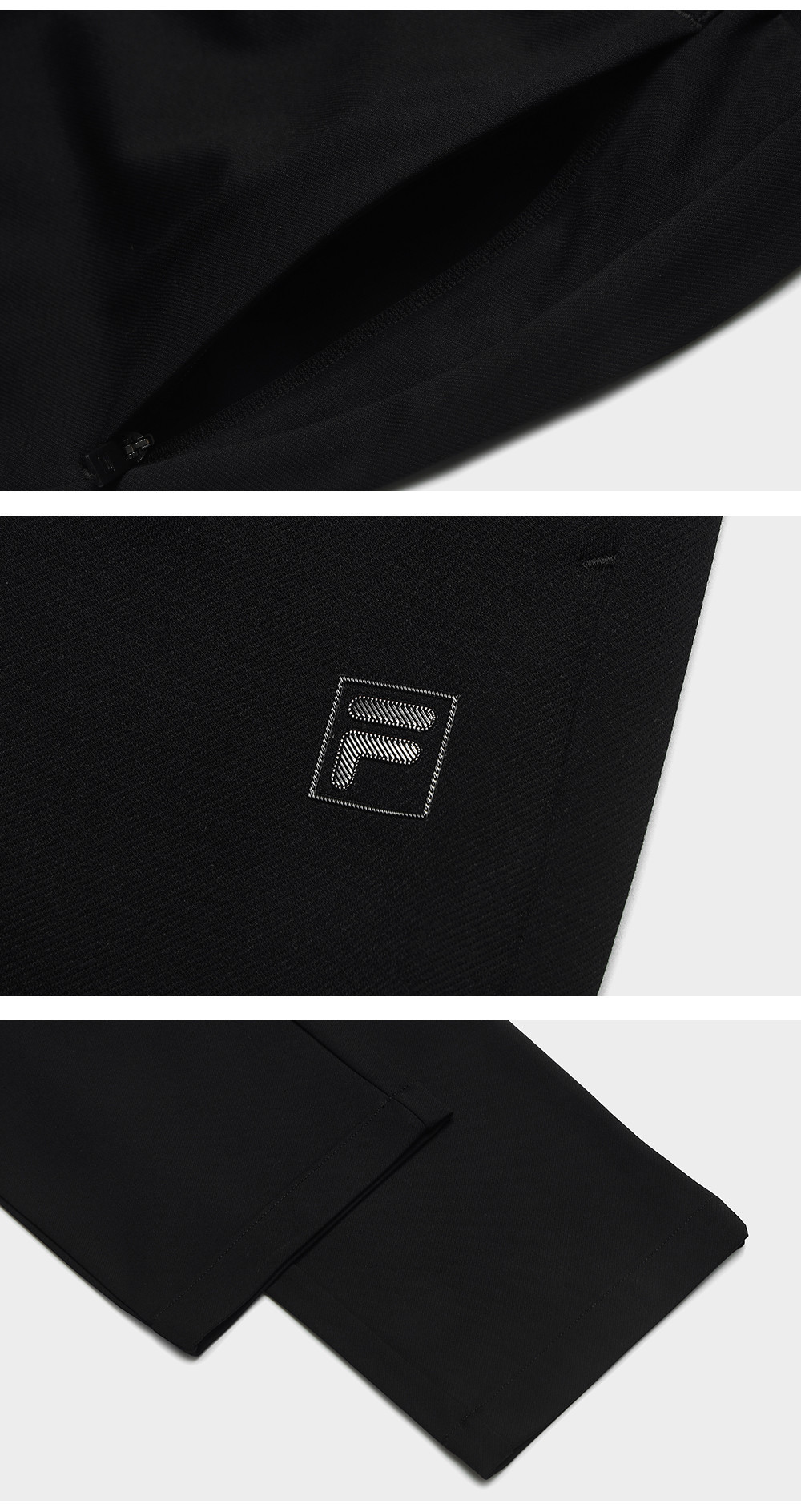 FILA CORE LIFESTYLE WHITE SPORTY & LUXURIOUS Men Knit Pants (Black)