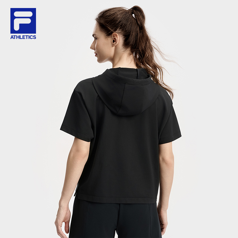 FILA CORE ATHLETICS FILA-FIT WOMEN Women Short Sleeve T-shirt (Black / Violet)