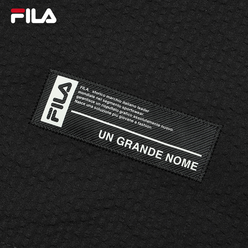 FILA CORE WHITE LINE FILA ORIGINALE Men Short Sleeves Woven Top in Black