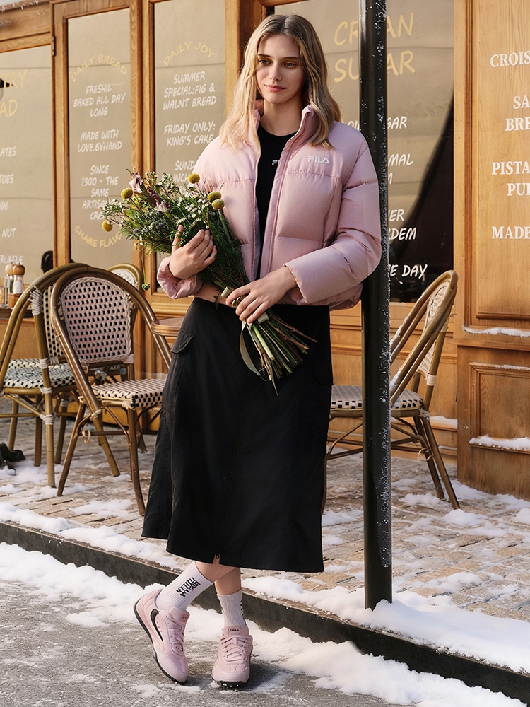 FILA CORE FILA ORIGINALE Women Down Jacket（Pink)