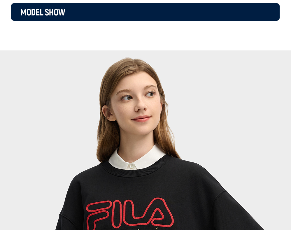 FILA CORE LIFESTYLE ORIGINALE FILA SOPHEY Men Sweatshirt (Black / White)
