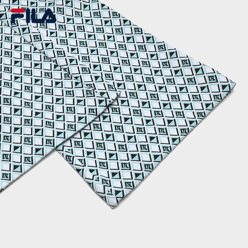 FILA CORE WHITE LINE EMERALD Women's Knit Pants in Full Print