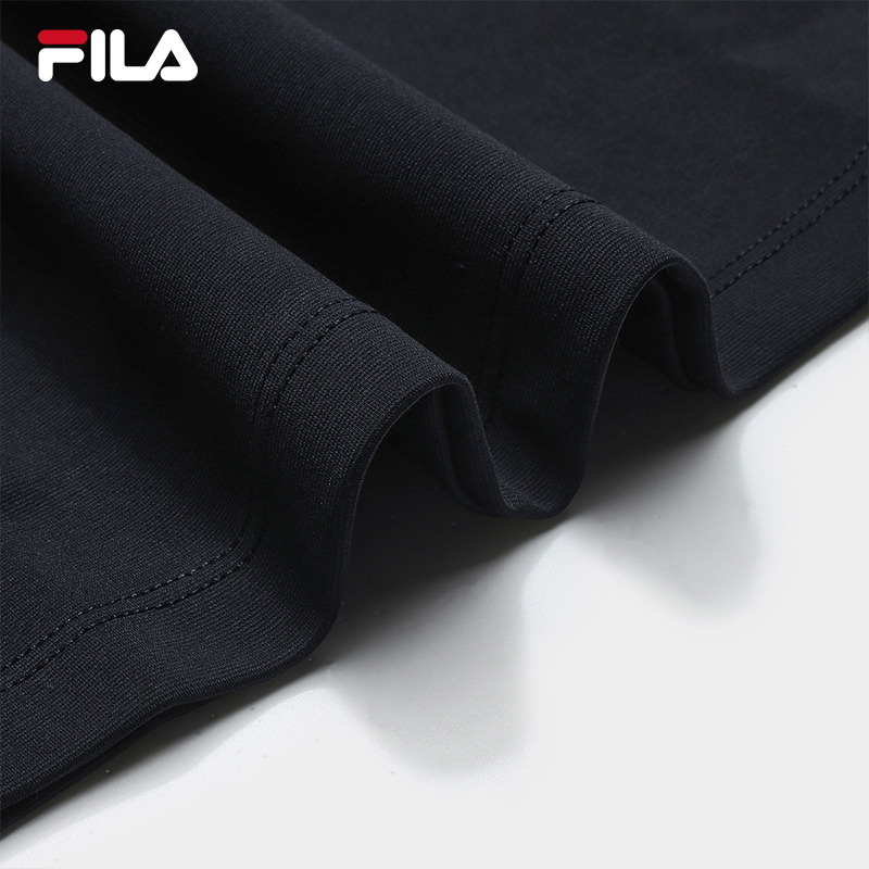 FILA CORE Men WHITE Knitted Short Sleeve Polo Shirt NAVY