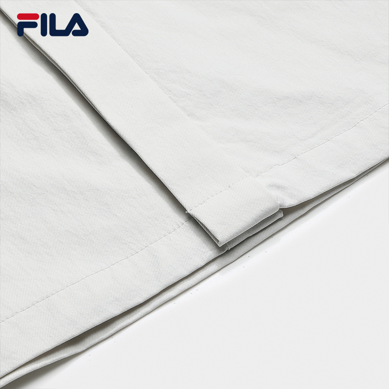 FILA CORE Men WHITE Woven Long Sleeve Jacket GREY