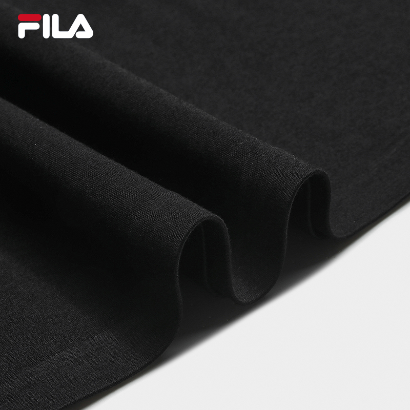 FILA CORE Men MILANO Knitted Short Sleeve Top BLACK
