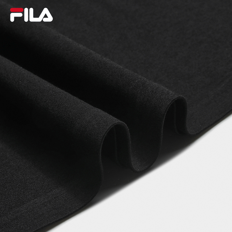 FILA CORE Men MILANO Knitted Short Sleeve Top BLACK
