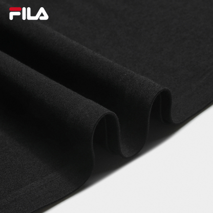 FILA CORE Men MILANO Knitted Short Sleeve Top BLACK
