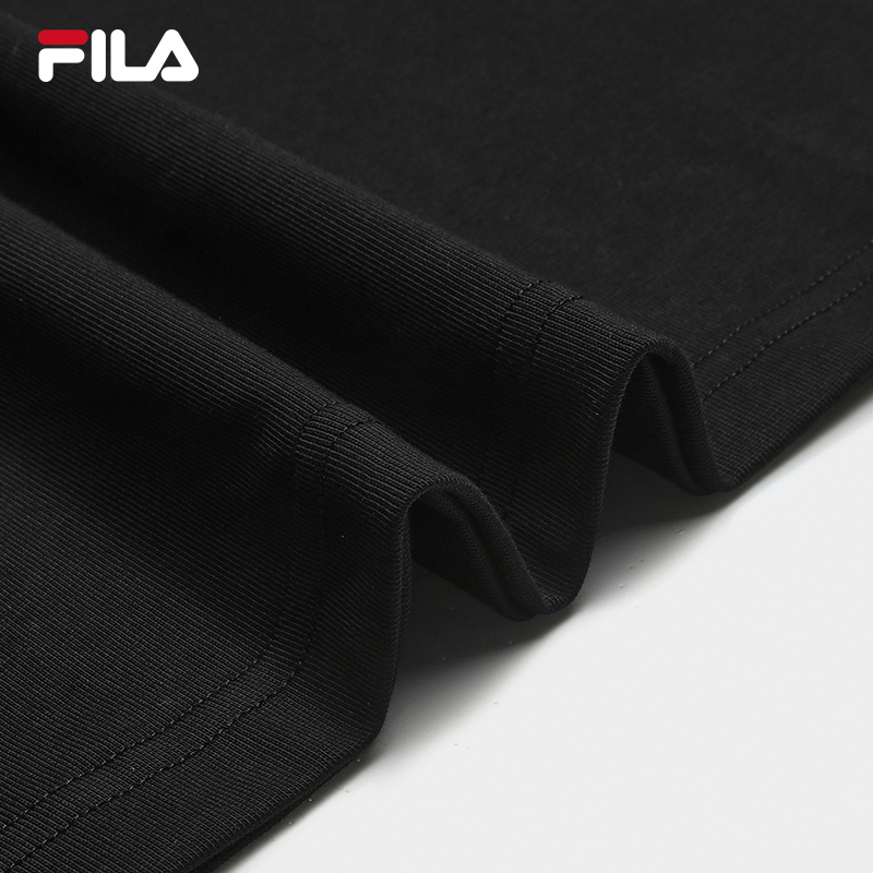 FILA CORE Men CNY Knitted Short Sleeve Top BLACK