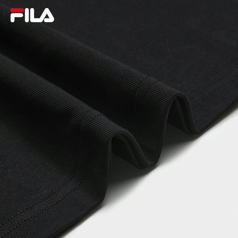 FILA CORE Men CNY Knitted Short Sleeve Top BLACK