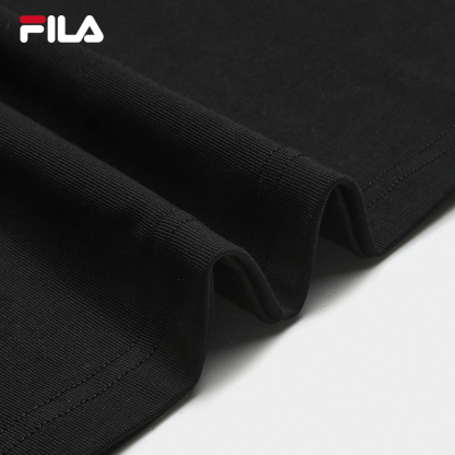 FILA CORE Men CNY Knitted Short Sleeve Top BLACK