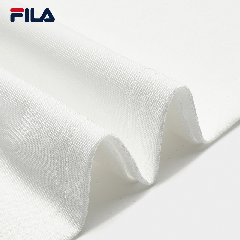 FILA CORE Men CNY Knitted Short Sleeve Top WHITE