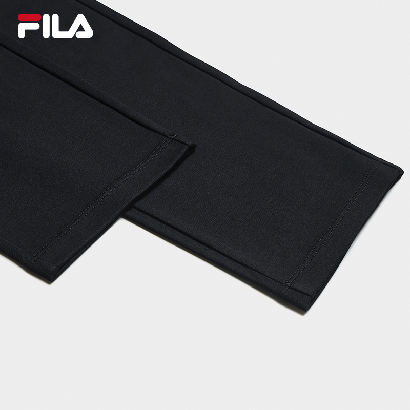 FILA CORE Women WHITE Knitted Pants NAVY