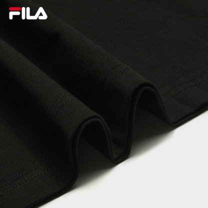 FILA CORE Men ORIGINALE Knitted Short Sleeve Top BLACK