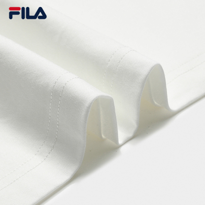 FILA CORE Men ORIGINALE Knitted Short Sleeve Top WHITE