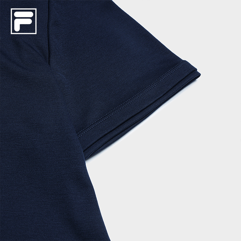 FILA CORE Women's TENNIS ATHLETICS Short Sleeve Top in Dark Blue
