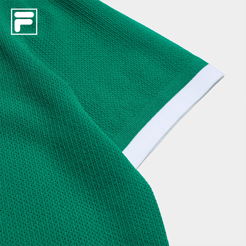 FILA CORE Women's TENNIS Premium Knit Top in Green