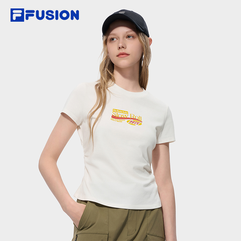 FILA FUSION Women WORKWEAR Knit Short Sleeve Tee