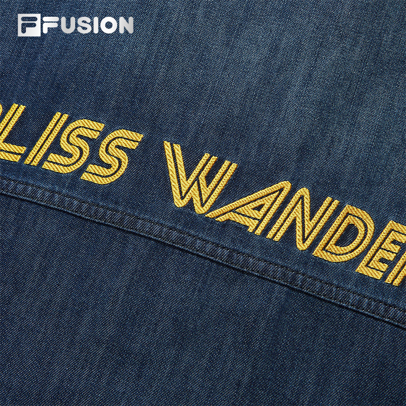 FILA FUSION Men WORKWEAR Washed Denim Jacket