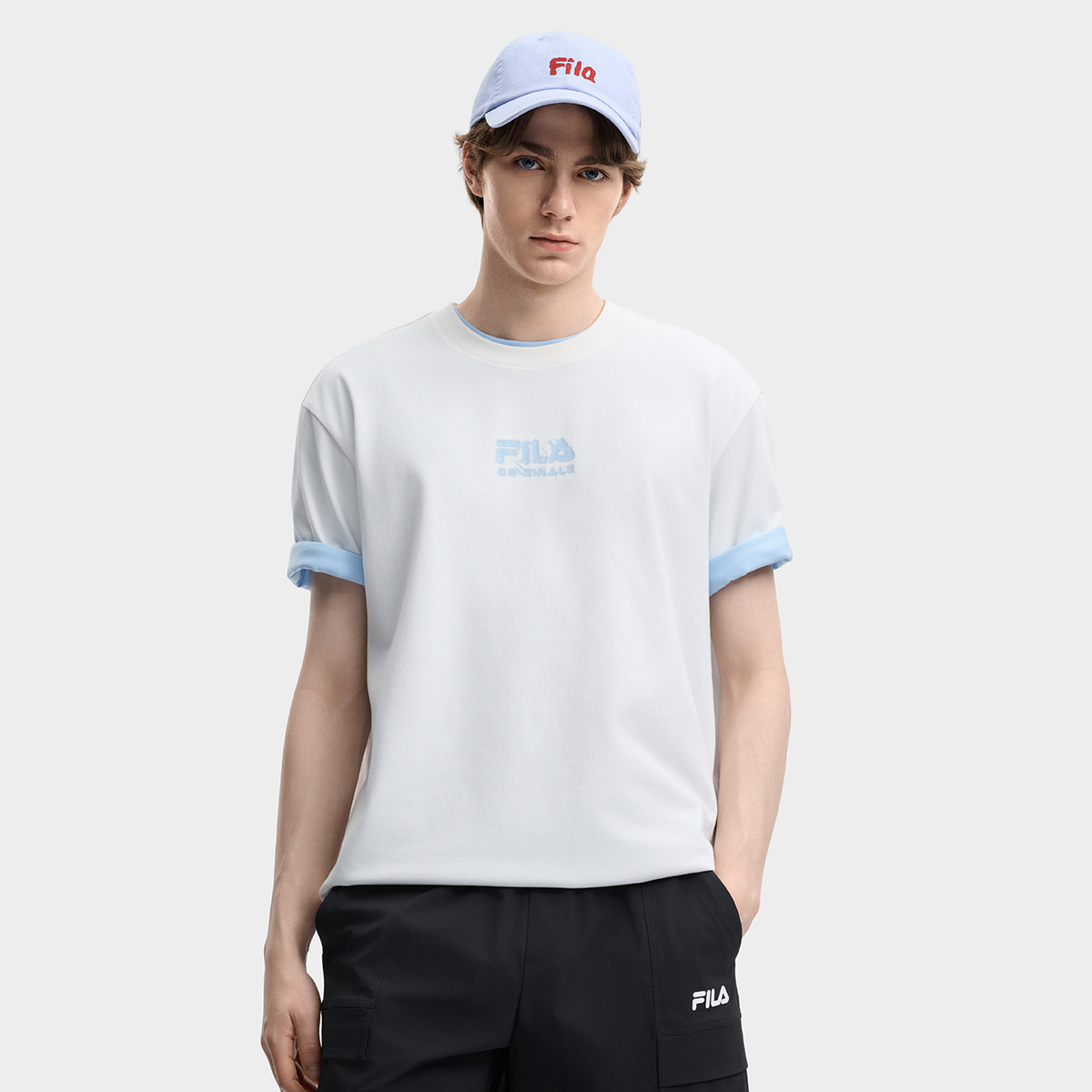 FILA MEN'S ORIGINALE Knitted Short Sleeve Top