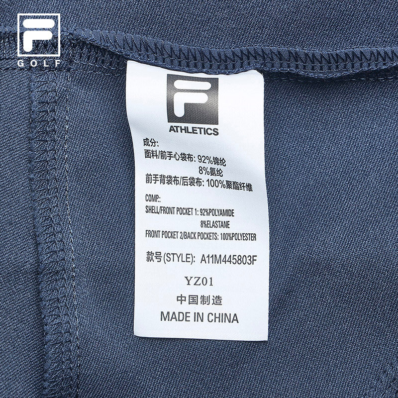 FILA CORE ATHLETICS GOLF DP WORLD TOUR MONOGRAM STRIPE Men Woven Pants (Blue)