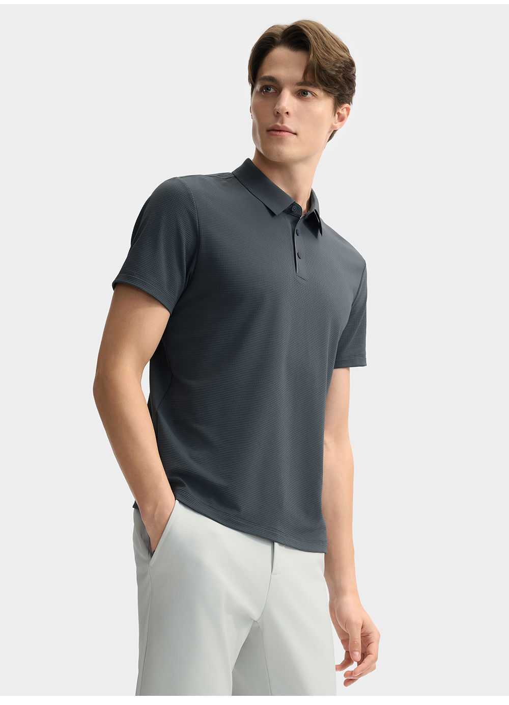 FILA CORE LIFESTYLE BLUE SPORTY & LUXURIOUS MAXI YACHT, PORTO CERVO Men Polo T-shirt (Black / Navy)
