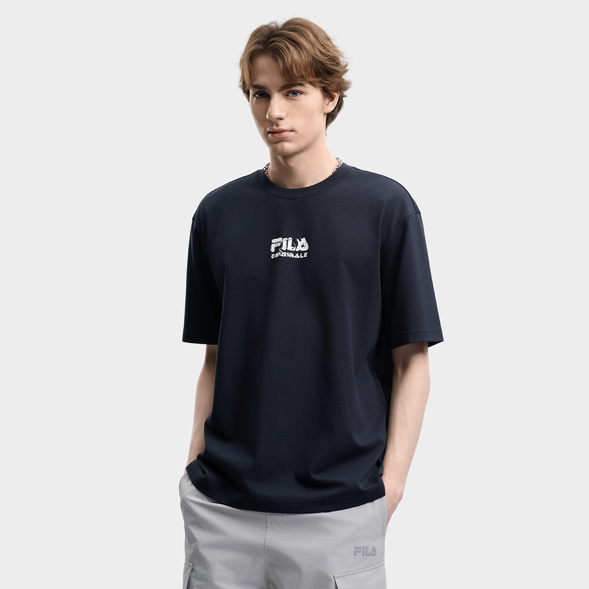 FILA MEN'S ORIGINALE Knitted Short Sleeve Top