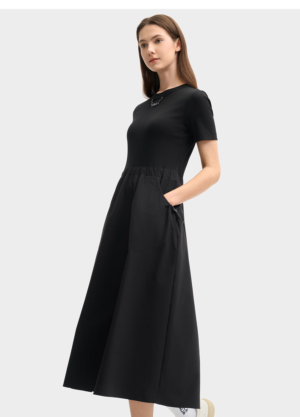 FILA CORE LIFESTYLE MILANO ENJOY A CUP OF JOE Women Dress (Black)