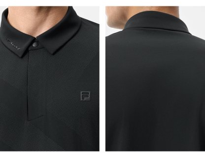 FILA CORE ATHLETICS GOLF MODERN FUSHION Men Polo T-shirt (Black / Green)